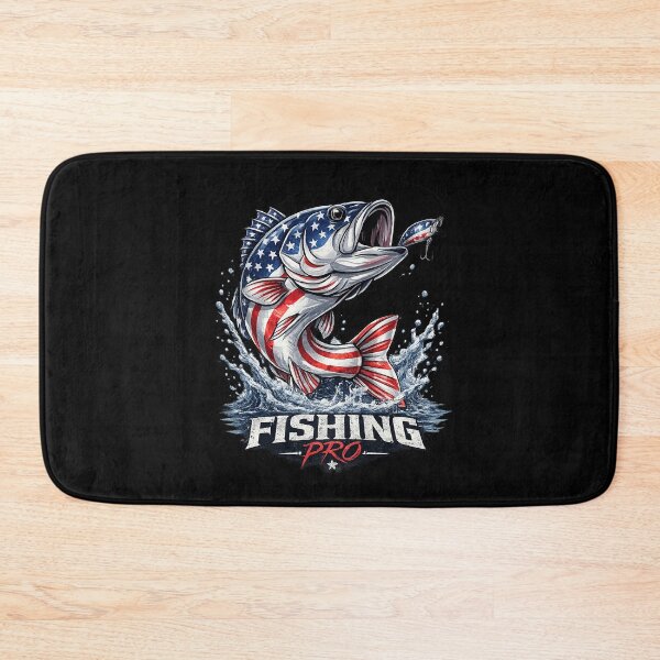 Item preview, Bass Fish USA Flag Fishing 4th of July Patriot designed and sold by OlakunleOloroz.