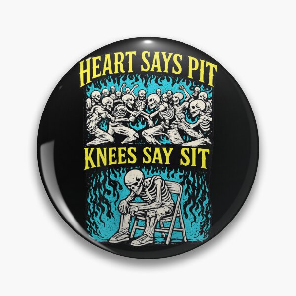 Item preview, Heart Says Pit Knees Say Sit Funny Pitmaster Barbecue designed and sold by Phil Ben.
