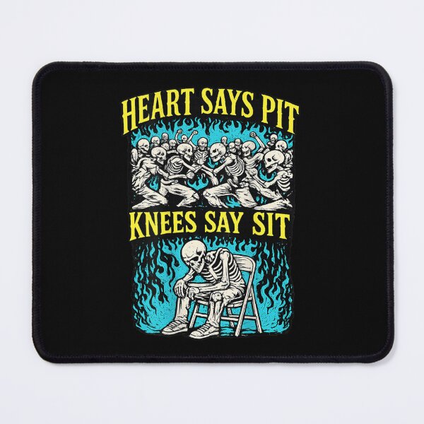 Item preview, Heart Says Pit Knees Say Sit Funny Pitmaster Barbecue designed and sold by Phil Ben.