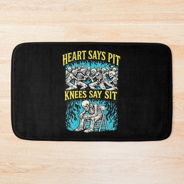 Item preview, Heart Says Pit Knees Say Sit Funny Pitmaster Barbecue designed and sold by Phil Ben.