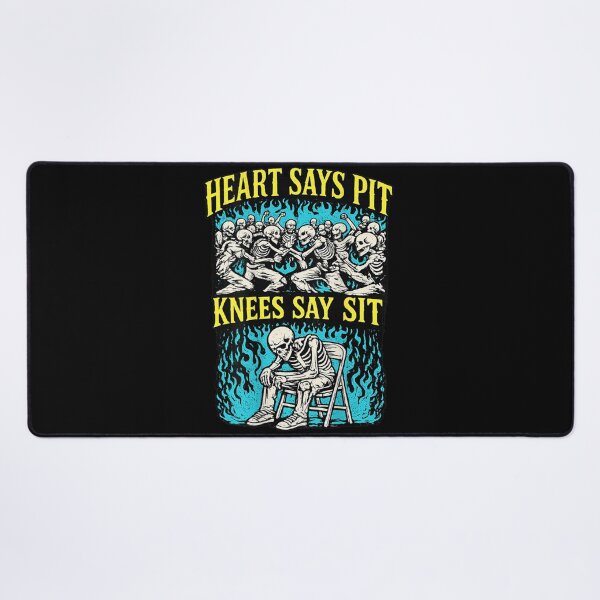 Item preview, Heart Says Pit Knees Say Sit Funny Pitmaster Barbecue designed and sold by Phil Ben.