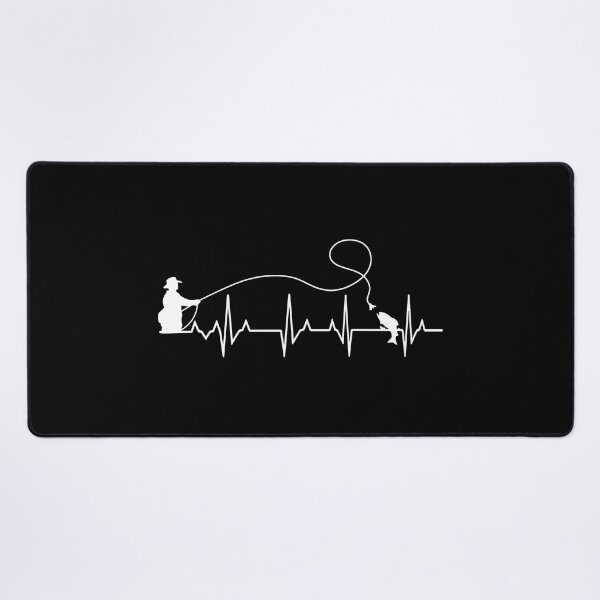 Item preview, Fishing Heartbeat EKG Pulse Silhouette designed and sold by Dmo3HarkoArt.