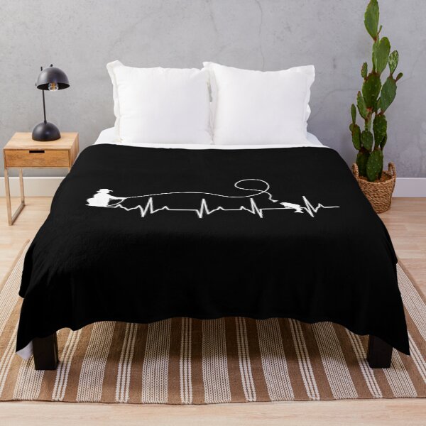 Item preview, Fishing Heartbeat EKG Pulse Silhouette designed and sold by Dmo3HarkoArt.