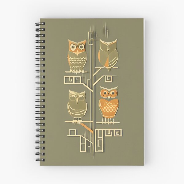 Item preview, Scandinavian Forest Owls designed and sold by ONYX Pixee.