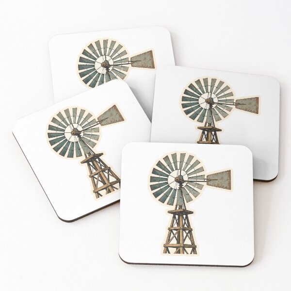Item preview, Kansas Windmill Watercolor designed and sold by ChemicalXShop.