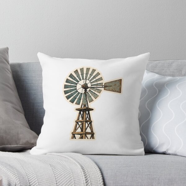 Item preview, Kansas Windmill Watercolor designed and sold by ChemicalXShop.
