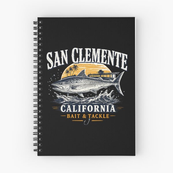 Item preview, San Clemente California Shark White Art Vintage Fishing designed and sold by OlakunleOloroz.