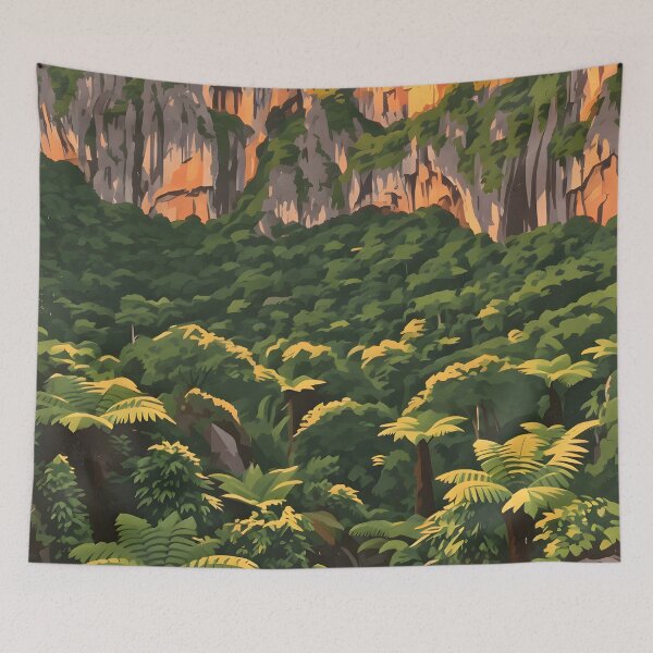 Item preview, Golden Jungle Adventure | Vintage Nature Wall Art designed and sold by Spirit of Siam.