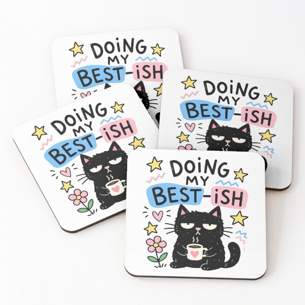 Item preview, Doing My Best-ish Black Cat designed and sold by Lobory.