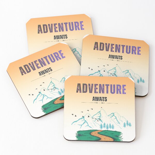 Item preview, Adventure Awaits Mountain Hiking Design designed and sold by Harrietcozz.