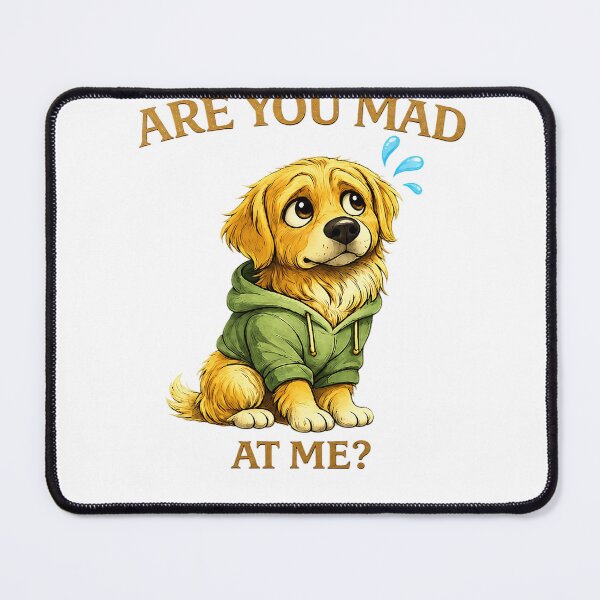 Item preview, Are You Mad? Golden Retriever Funny Couple T-Shirt designed and sold by ModernPaws.