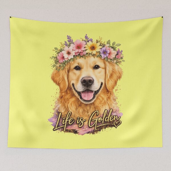 Item preview, Golden Retriever - Life Is Golden  designed and sold by kelvinmunene13.