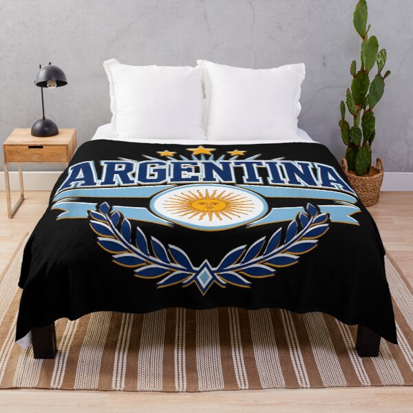 Item preview, Argentina National Pride Classic Football Supporter Emblem designed and sold by Chaya Reid.