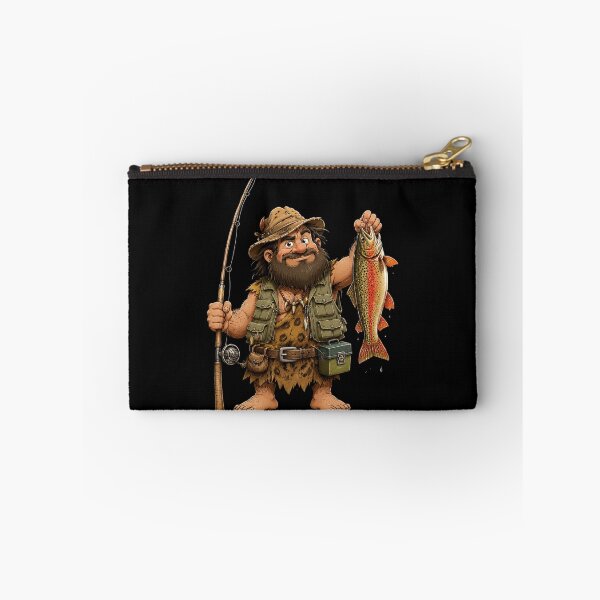 Item preview, Trout Fish Fishing Dwarf Angler designed and sold by OlakunleOloroz.