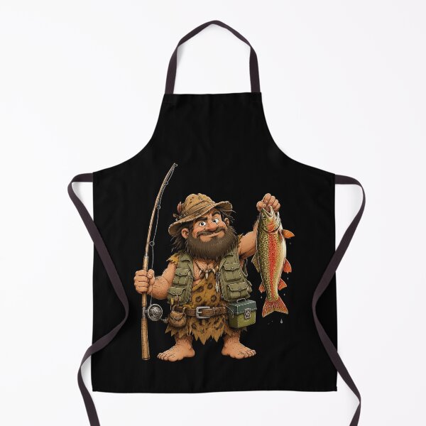 Item preview, Trout Fish Fishing Dwarf Angler designed and sold by OlakunleOloroz.