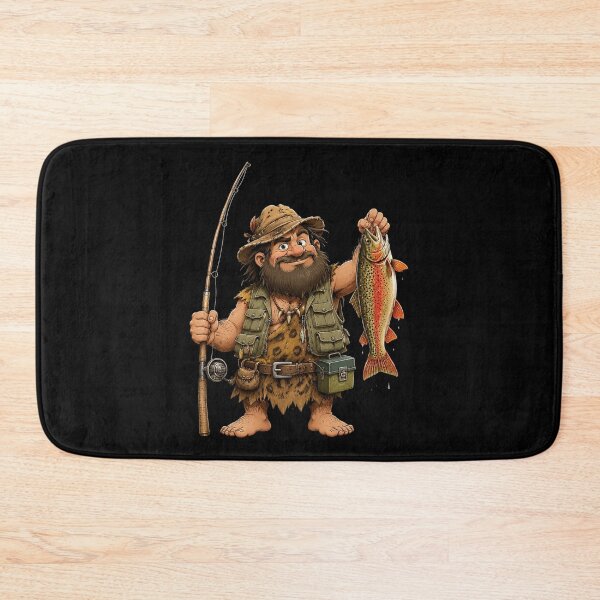 Item preview, Trout Fish Fishing Dwarf Angler designed and sold by OlakunleOloroz.