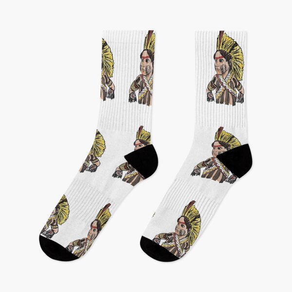 Item preview, Kayapo Indian in traditional attire   designed and sold by JATOOBA.
