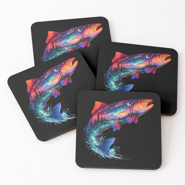 Item preview, Trout Fish Forest Wildlife Nature Outdoor Fishing designed and sold by OlakunleOloroz.