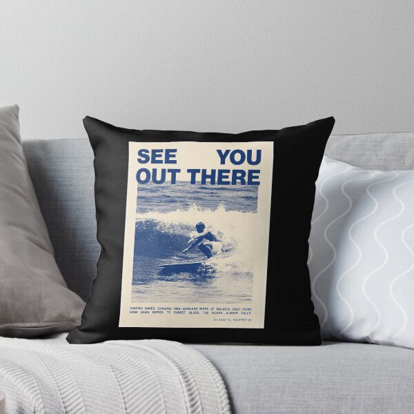 Item preview, Vintage Malibu Surf Poster "See You Out There" Retro Surfing Wall Art Ocean Wave Print designed and sold by MorningJoco.