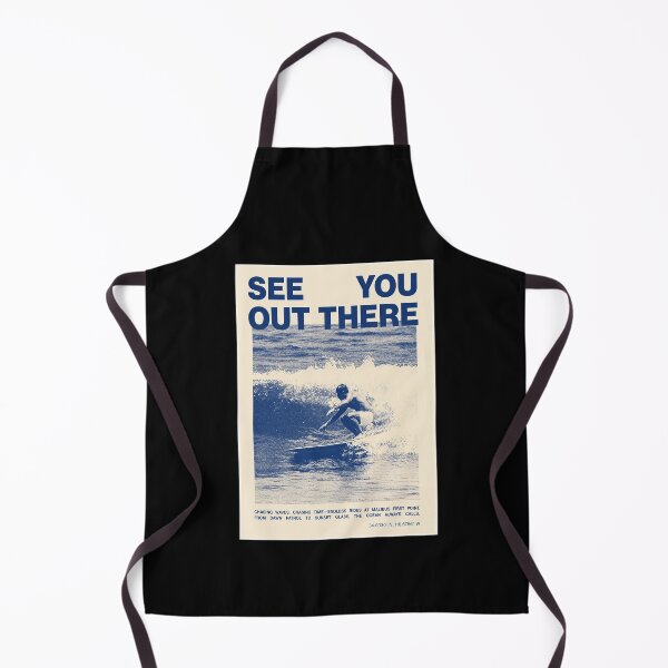Item preview, Vintage Malibu Surf Poster "See You Out There" Retro Surfing Wall Art Ocean Wave Print designed and sold by MorningJoco.