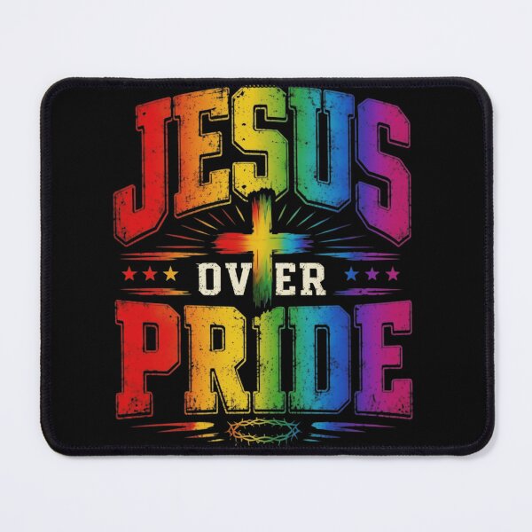 Item preview, Jesus Over Pride Distressed Vintage Christian Faith Design designed and sold by haitrieuic96.