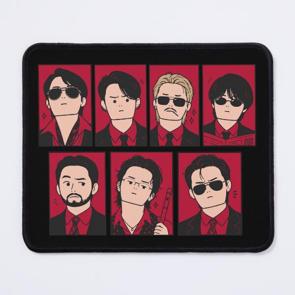 Item preview, BTS - arirang song 2.0 - retro style cartoon of 7 - red  designed and sold by moteesshop.