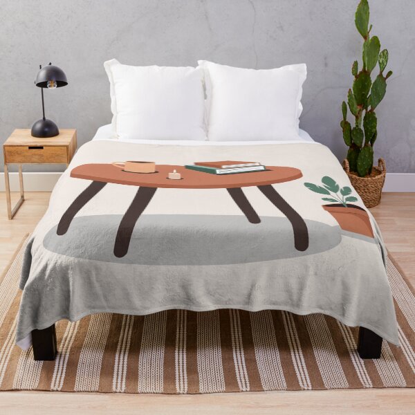 Item preview, Cozy Coffee Table Scene Wall Art designed and sold by TrendMorphic.