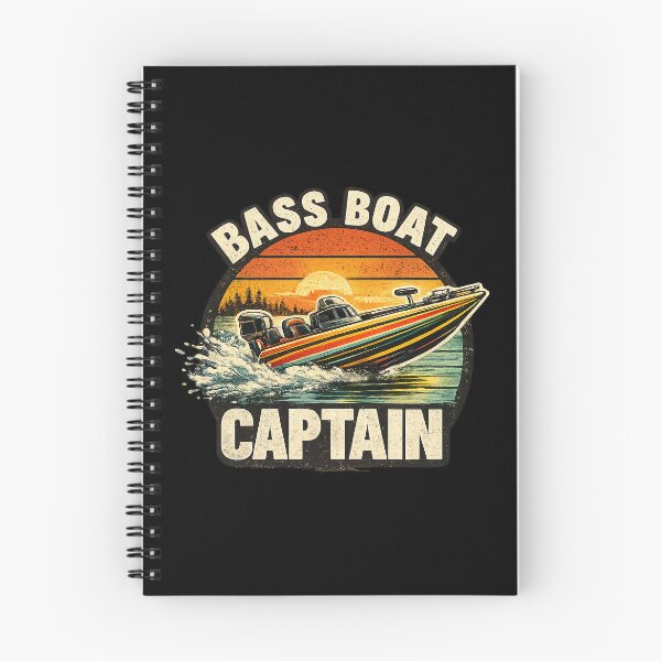 Item preview, Vintage Bass Motor Boat Captain Retro Fishing Lake Life designed and sold by OlakunleOloroz.