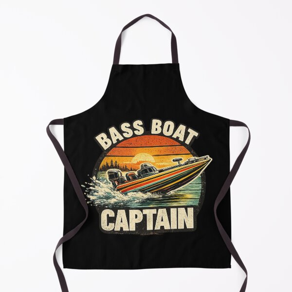 Item preview, Vintage Bass Motor Boat Captain Retro Fishing Lake Life designed and sold by OlakunleOloroz.