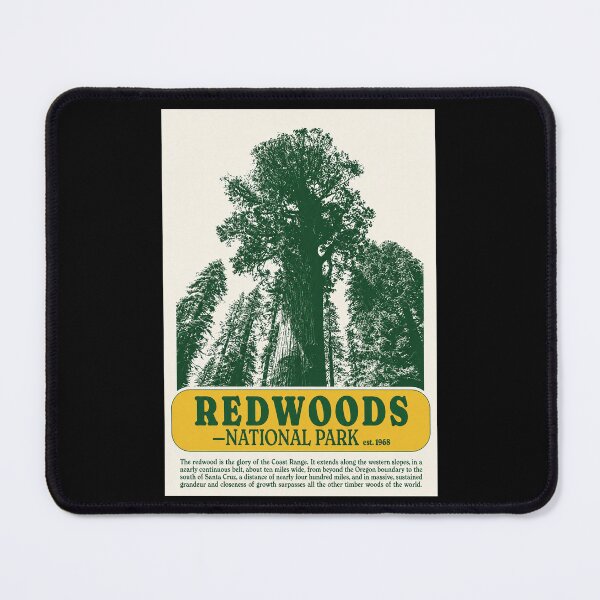 Item preview, Vintage Redwoods National Park Poster Retro Travel Print Nature Wall Art designed and sold by MorningJoco.