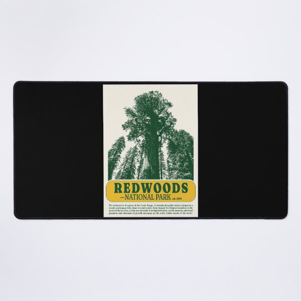 Item preview, Vintage Redwoods National Park Poster Retro Travel Print Nature Wall Art designed and sold by MorningJoco.
