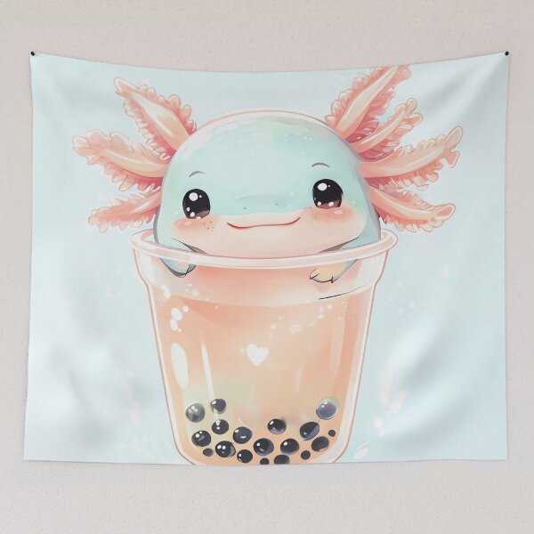 Item preview, Boba Axolotl Bliss designed and sold by ONYX Pixee.