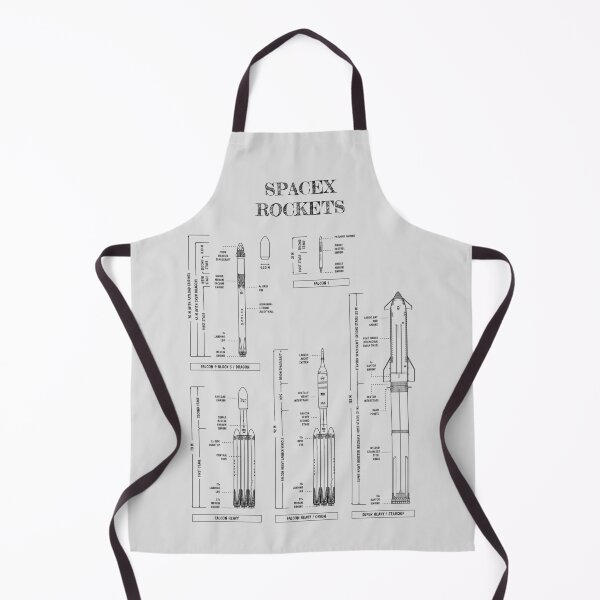Item preview, SPACEX Rockets (White Stencil-No Background) designed and sold by BGALAXY.