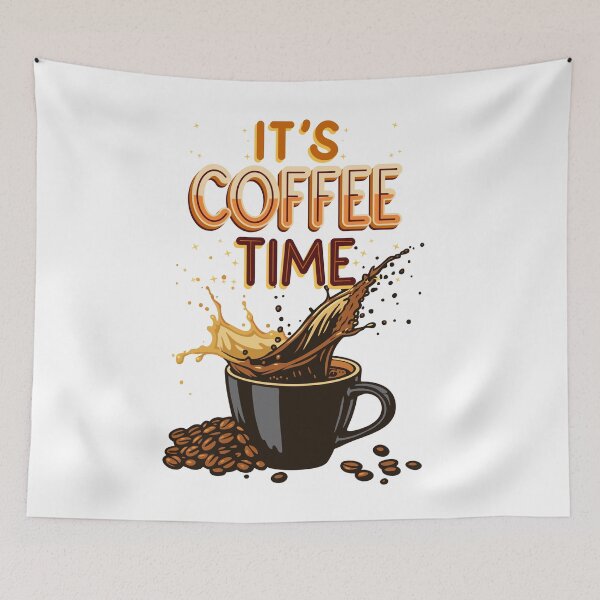 Item preview, Its Coffee Time Splash Art designed and sold by W&RParadise.