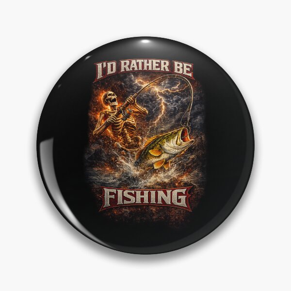 Item preview, Vintage Fishing Skeleton Bass Fish Heavy Rock Music designed and sold by OlakunleOloroz.