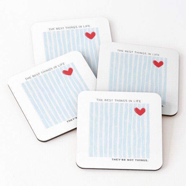 Item preview, Minimalist art with blue stripes and citation  designed and sold by Bia Arts.