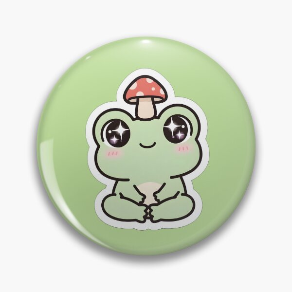 Item preview, cute frog with mushroom designed and sold by MMateka.