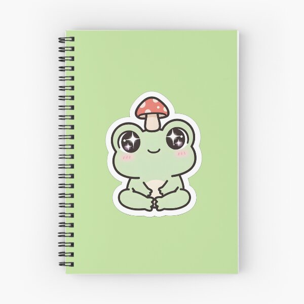 Item preview, cute frog with mushroom designed and sold by MMateka.