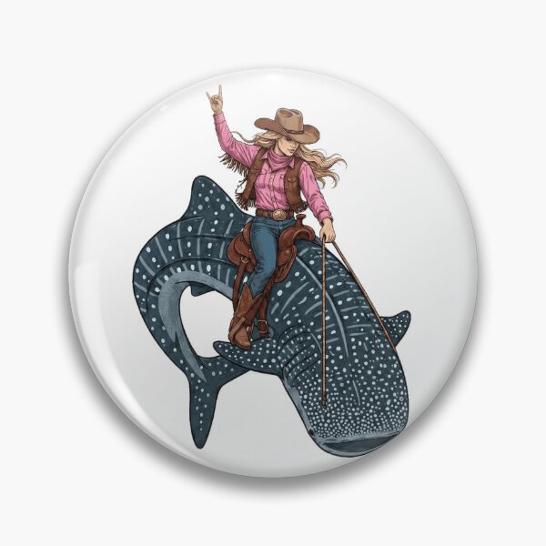Item preview, Cowgirl Riding Whaleshark designed and sold by vectcd.