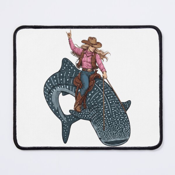 Item preview, Cowgirl Riding Whaleshark designed and sold by vectcd.