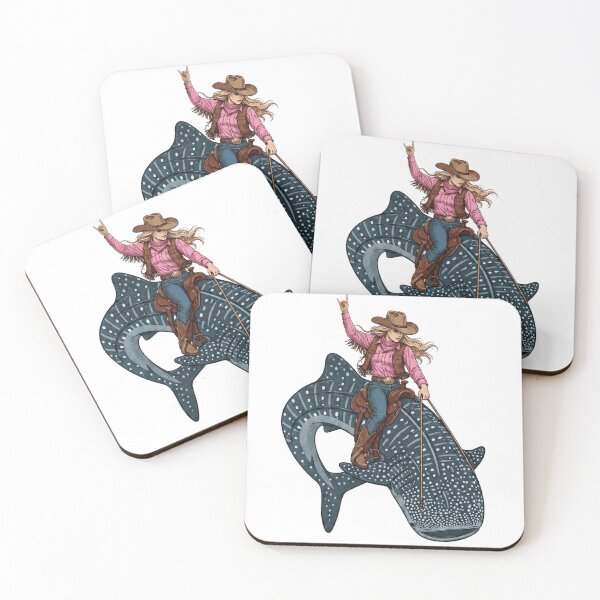 Item preview, Cowgirl Riding Whaleshark designed and sold by vectcd.