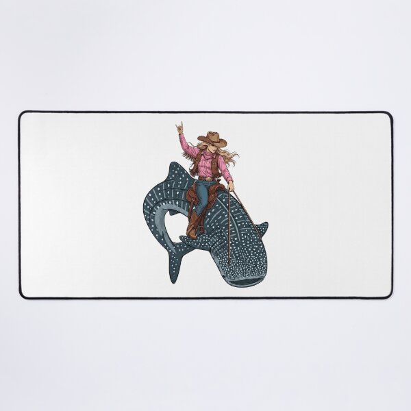 Item preview, Cowgirl Riding Whaleshark designed and sold by vectcd.