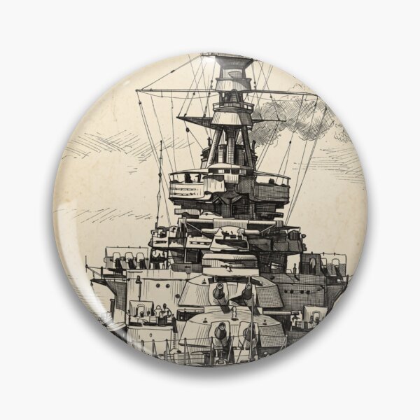 Item preview, HMS Royal Oak Battleship Vintage Sketch | Naval Warship Line Art designed and sold by The store under the battleship :).