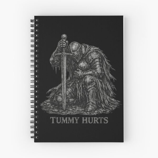 Item preview, Tummy Hurts Dark Knight Mood Medieval Fantasy Humor designed and sold by Daisy Grimes.