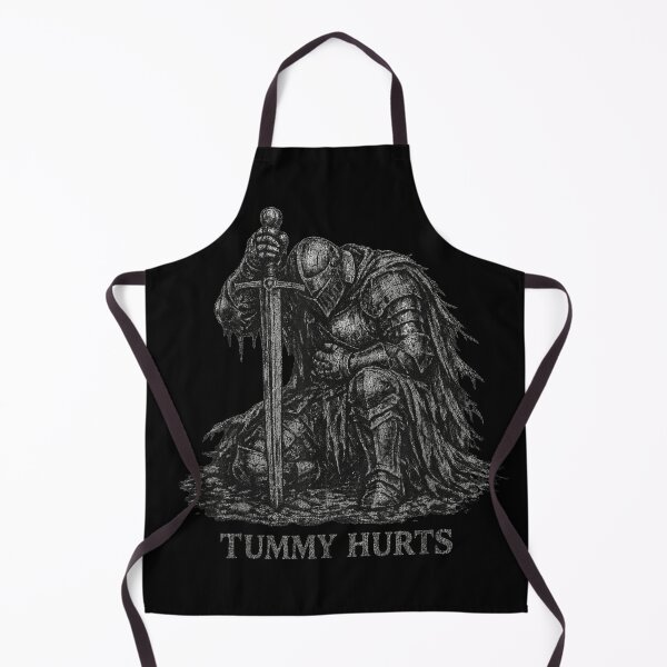 Item preview, Tummy Hurts Dark Knight Mood Medieval Fantasy Humor designed and sold by Daisy Grimes.