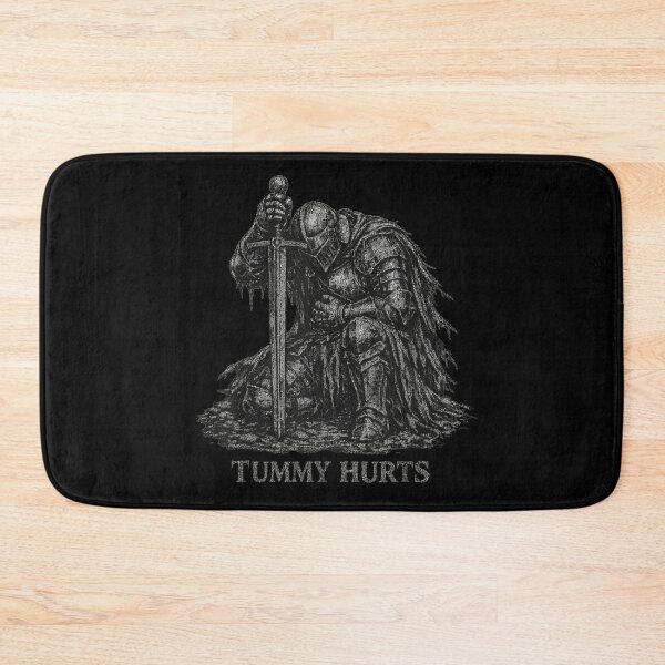 Item preview, Tummy Hurts Dark Knight Mood Medieval Fantasy Humor designed and sold by Daisy Grimes.