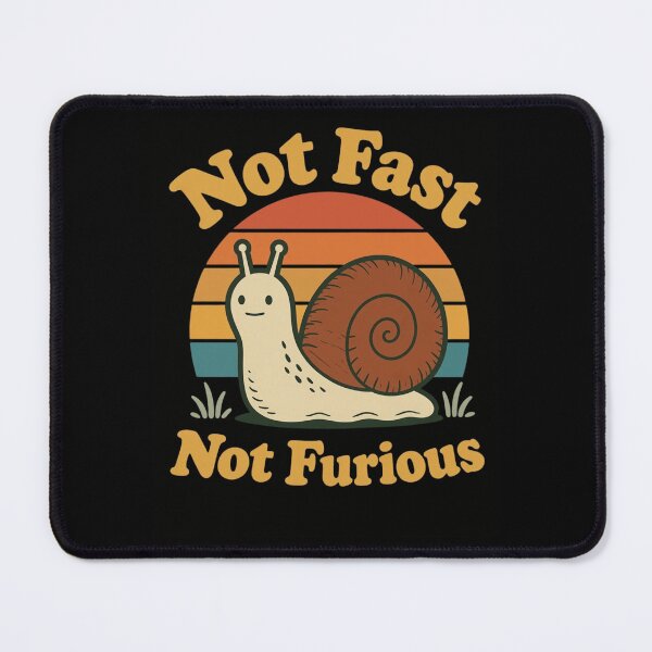 Item preview, Not Fast Not Furious Cute Retro Snail Sunset Parody designed and sold by haitrieuic96.