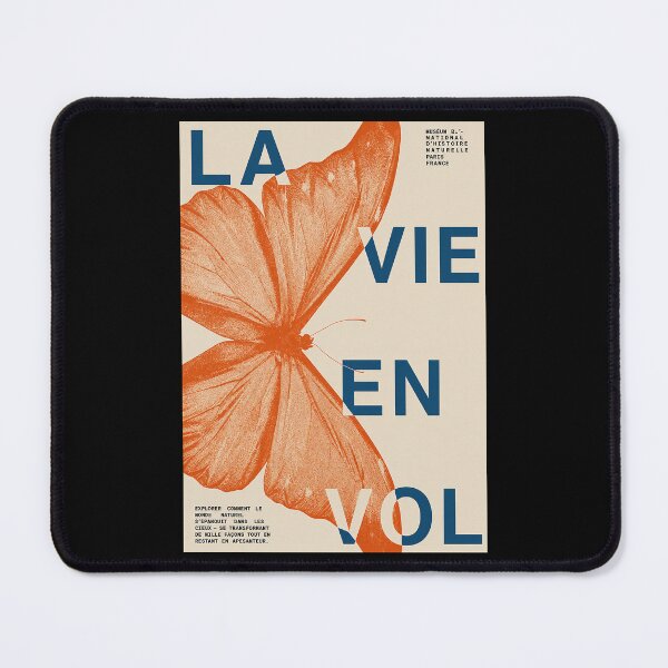 Item preview, La Vie En Vol Butterfly Poster, Orange French Museum Natural History Art Print, Paris France Wall Decor designed and sold by MorningJoco.