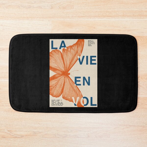 Item preview, La Vie En Vol Butterfly Poster, Orange French Museum Natural History Art Print, Paris France Wall Decor designed and sold by MorningJoco.