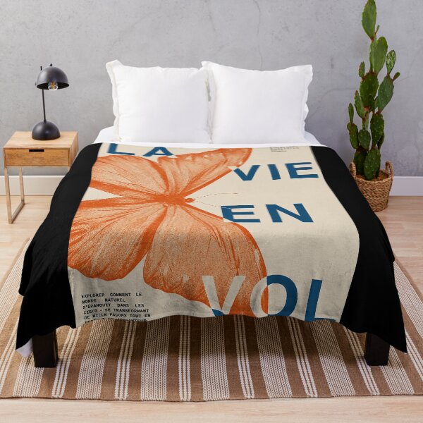Item preview, La Vie En Vol Butterfly Poster, Orange French Museum Natural History Art Print, Paris France Wall Decor designed and sold by MorningJoco.